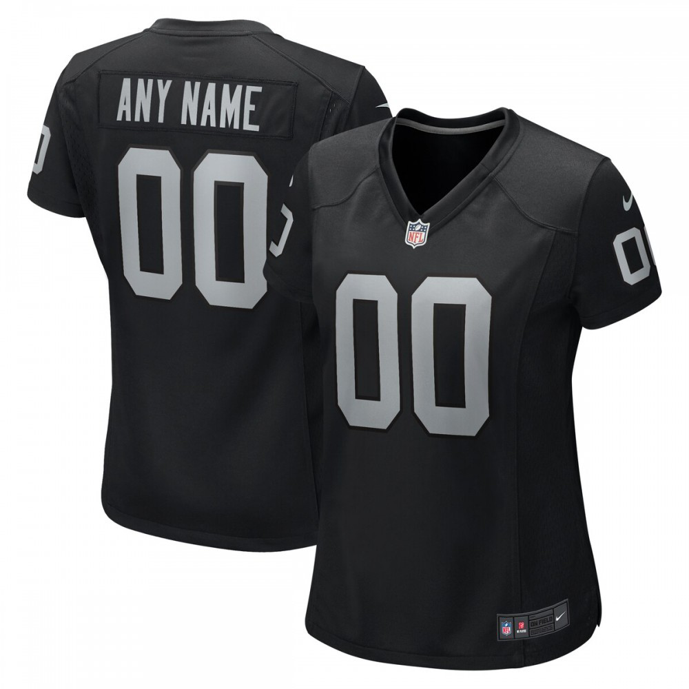 Las Vegas Raiders Nike Women's Custom Game Jersey - Black-Profan Arena